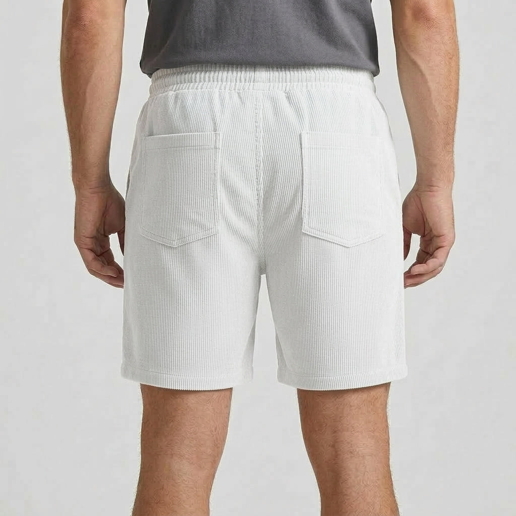 Avslappnade Shorts Med Struktur