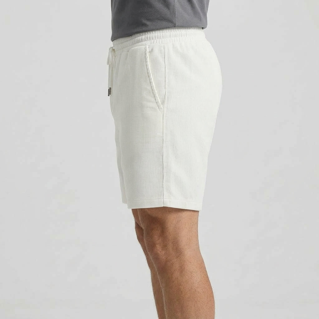 Avslappnade Shorts Med Struktur