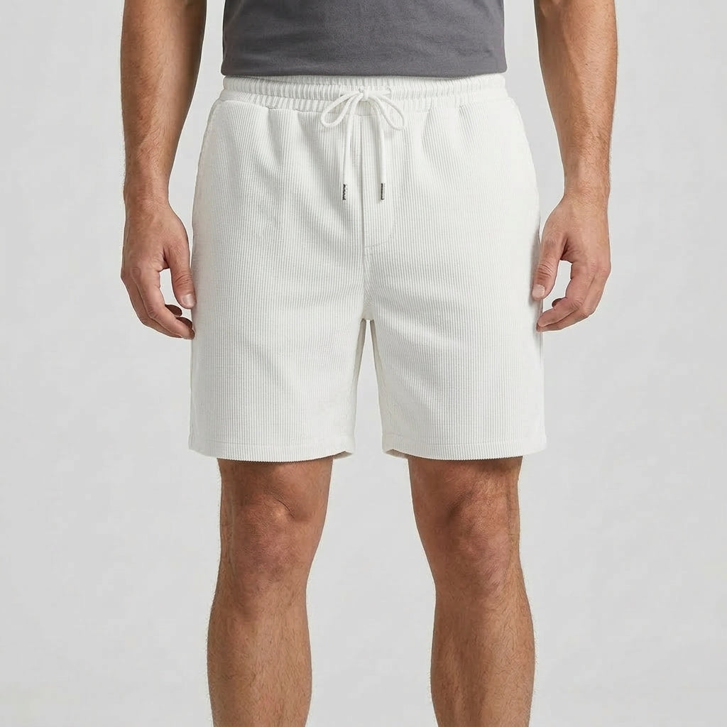 Avslappnade Shorts Med Struktur
