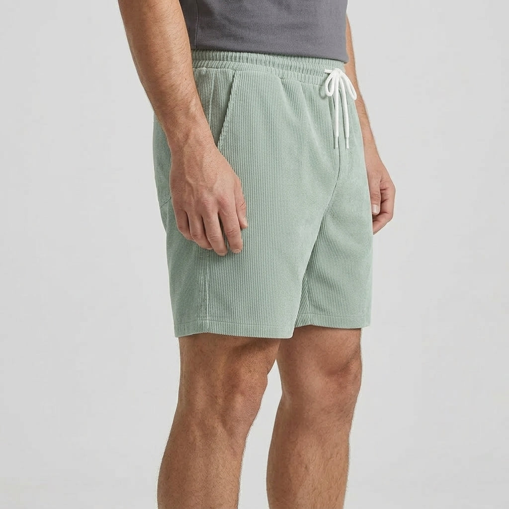 Avslappnade Shorts Med Struktur