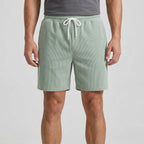 Avslappnade Shorts Med Struktur