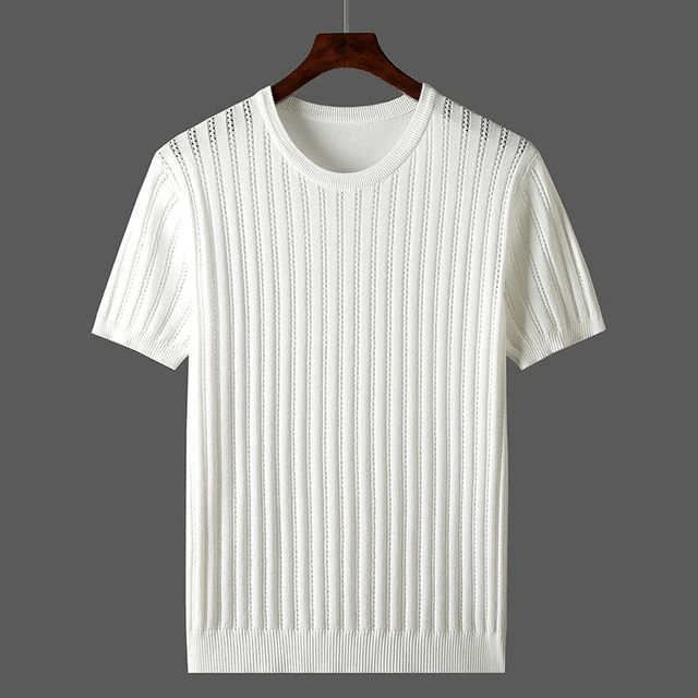 Siden Vit T-shirt Kortärmad Regular Fit 1