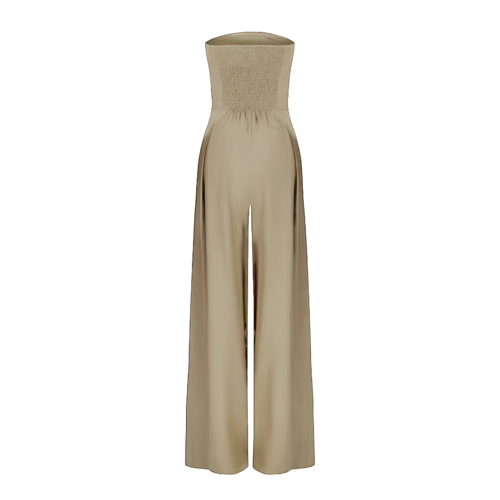 Sofia | Axelbandslös jumpsuit med vida ben 4