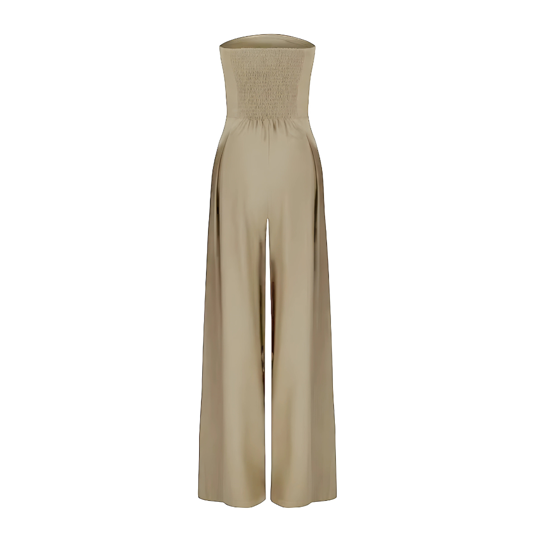 Sofia | Axelbandslös jumpsuit med vida ben 4