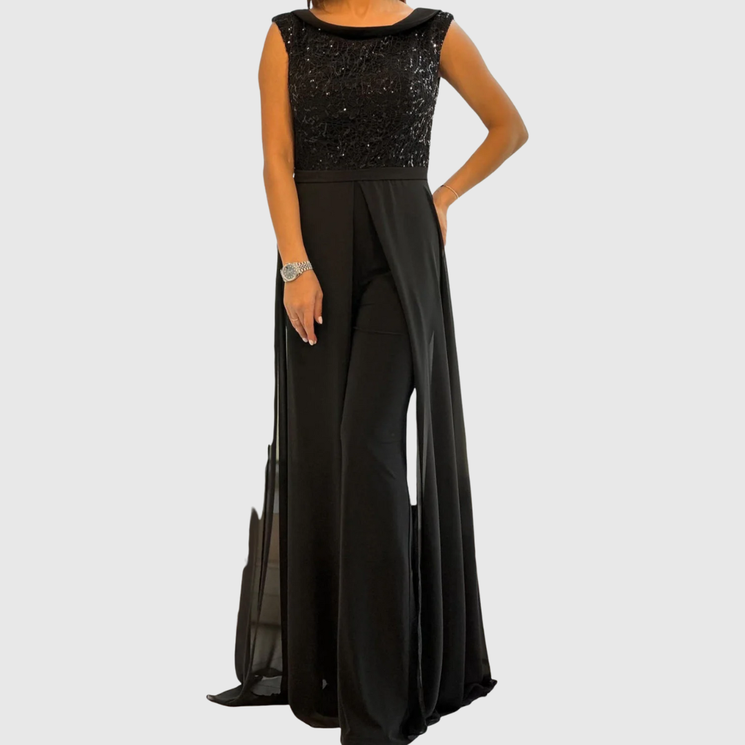 Sofistikerad ärmlös jumpsuit 1