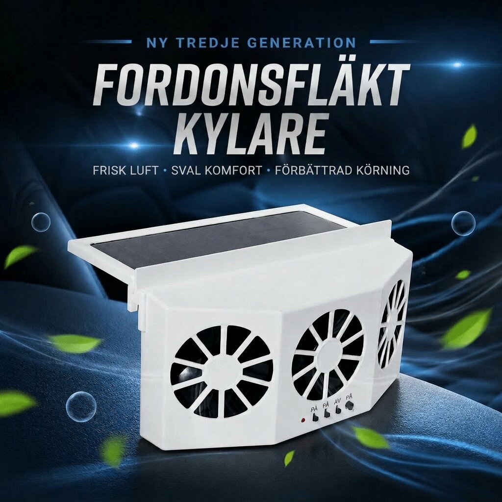 Solcellsdriven Bilfläkt ? Håll Bilen Sval och Fräsch Med Lätthet 4