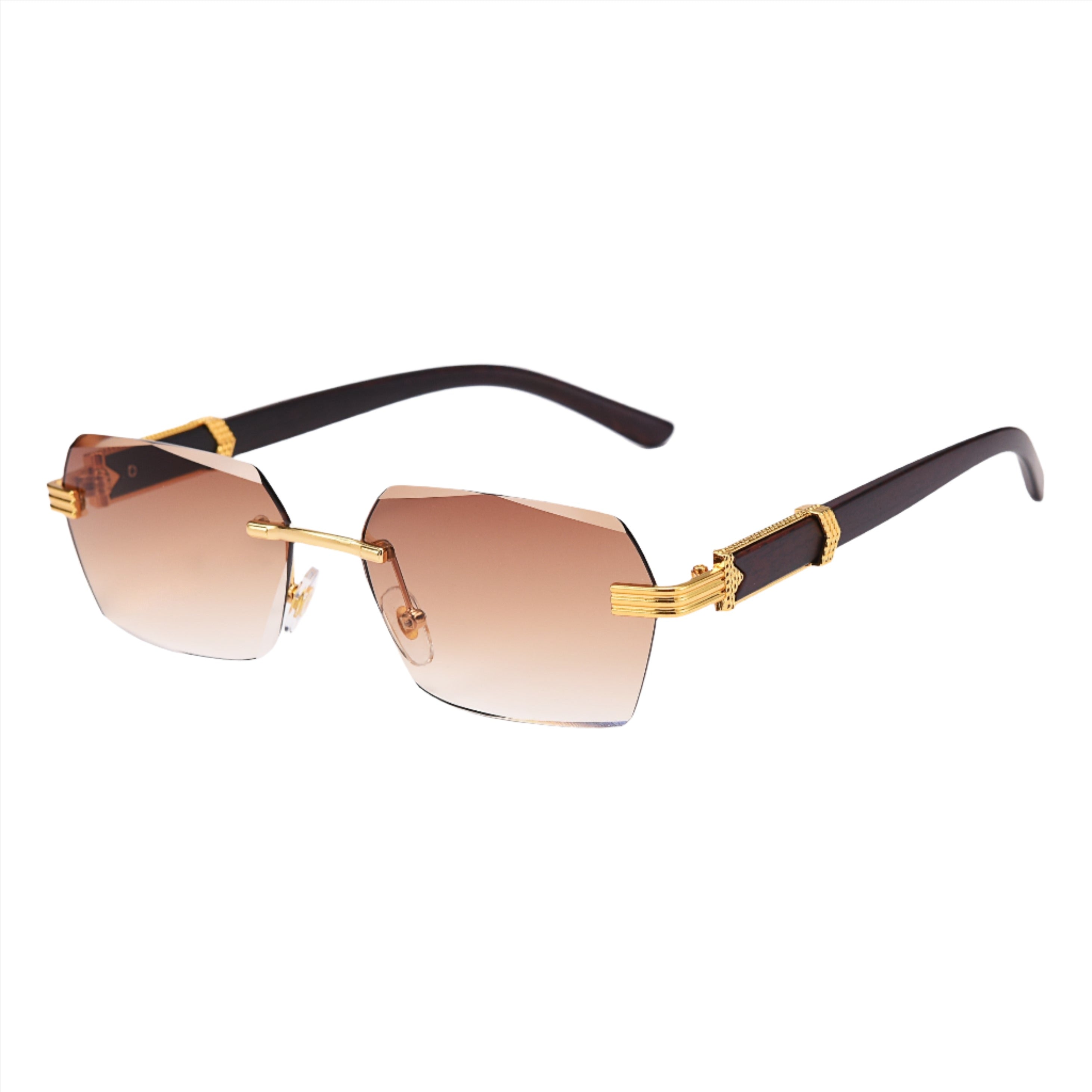 Trä Guld Solglasögon UV-400 Unisex Regular Fit 0