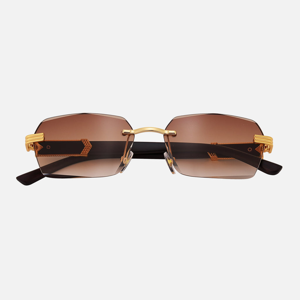 Trä Guld Solglasögon UV-400 Unisex Regular Fit 1