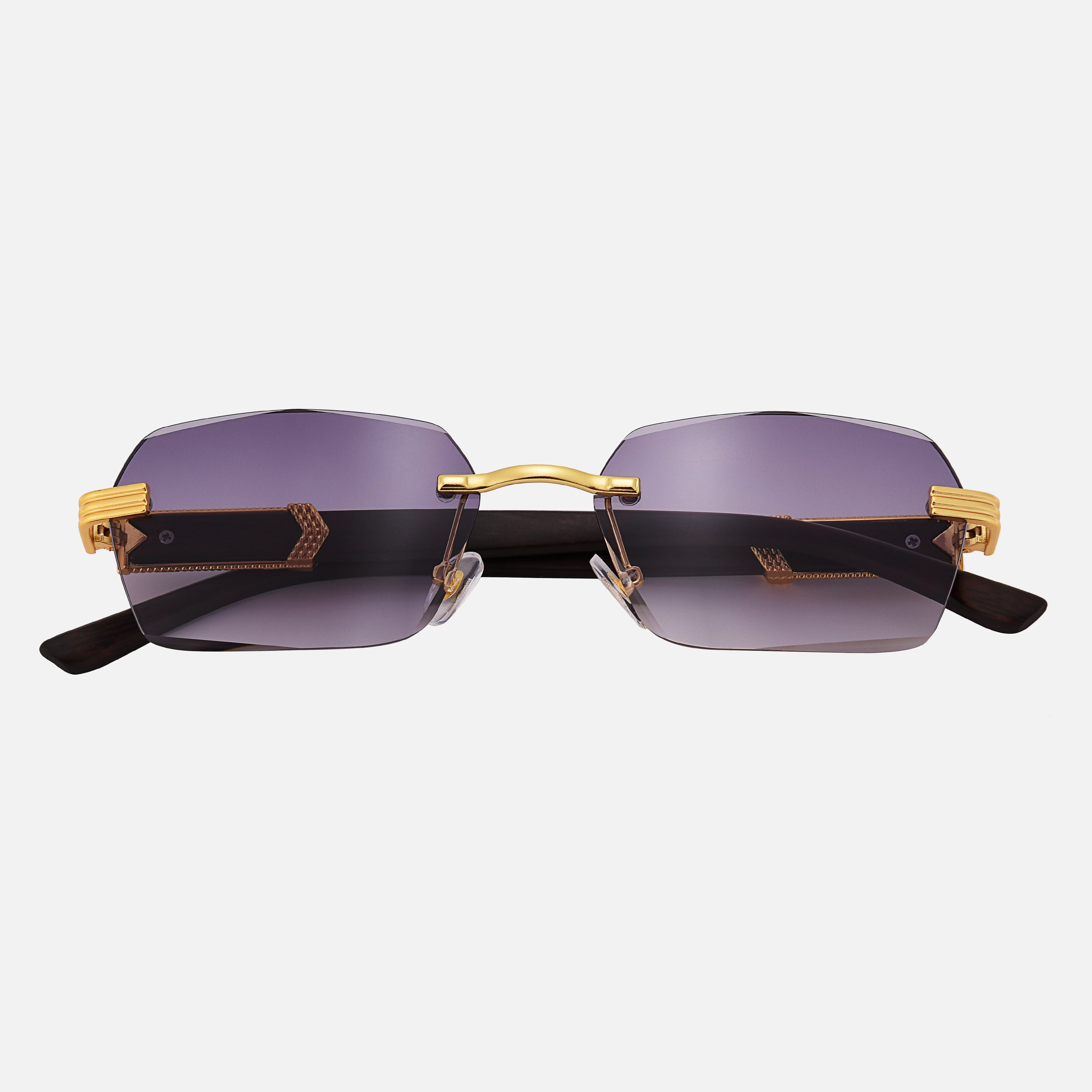 Trä Guld Solglasögon UV-400 Unisex Regular Fit 3
