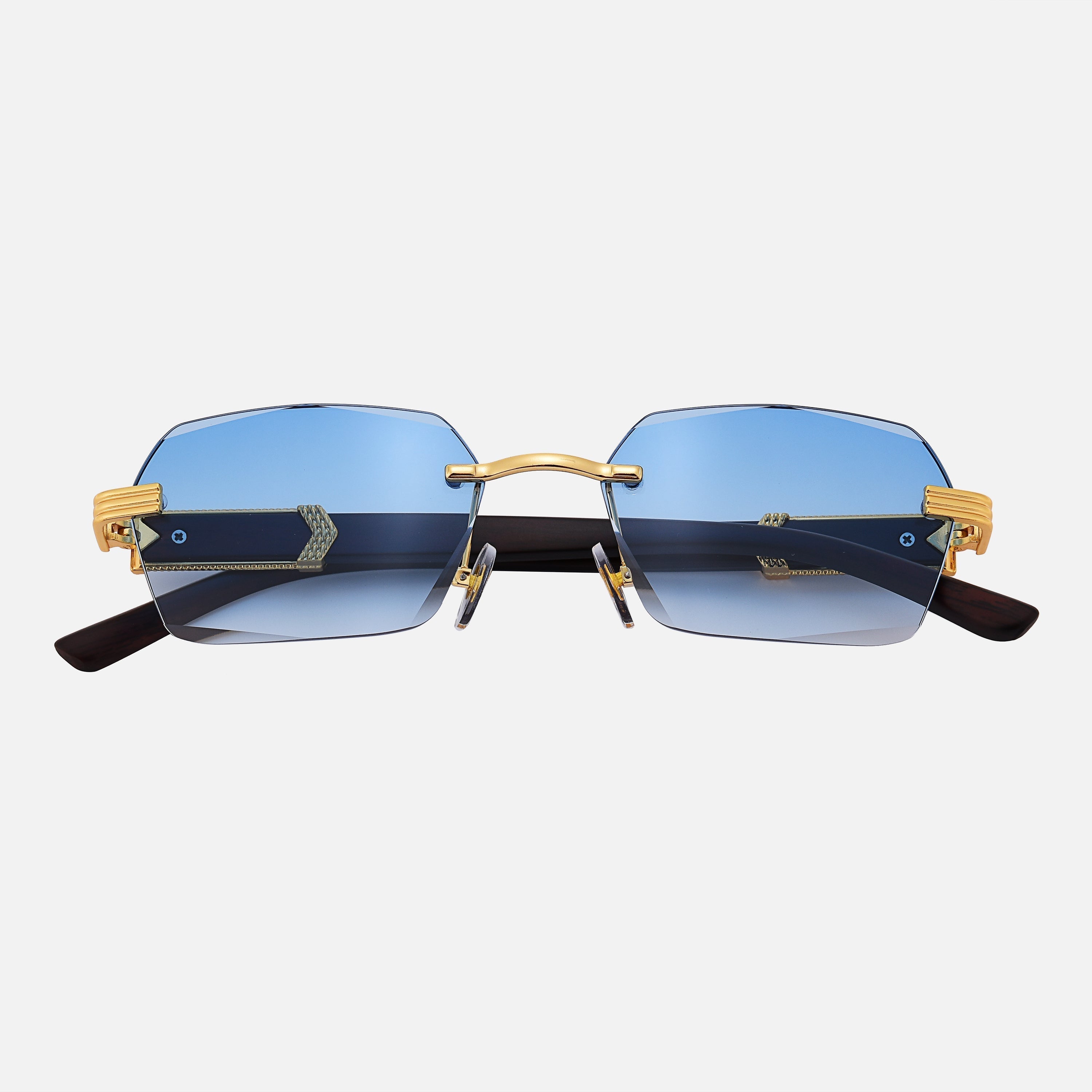 Trä Guld Solglasögon UV-400 Unisex Regular Fit 5