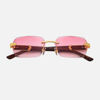 Trä Guld Solglasögon UV-400 Unisex Regular Fit 7