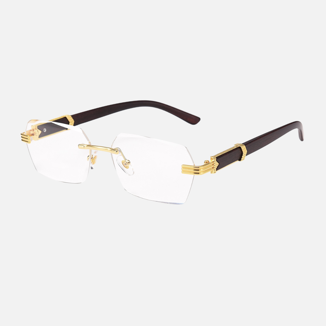 Trä Guld Solglasögon UV-400 Unisex Regular Fit 8