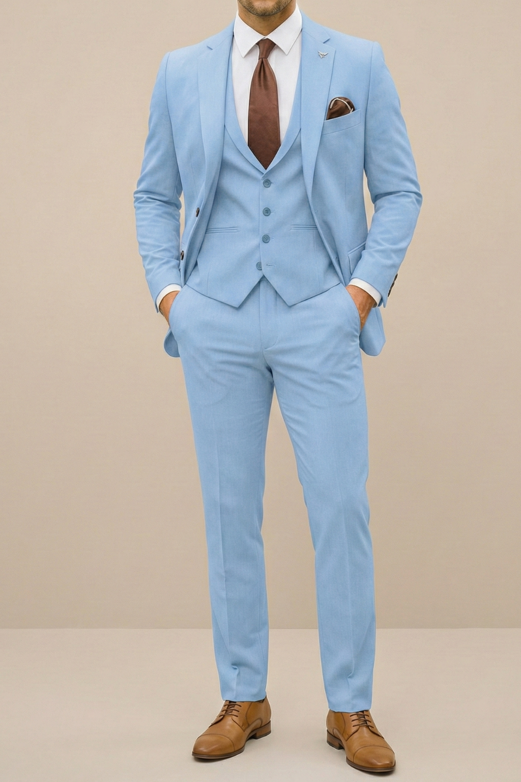 Tredelad slim fit kostym 1