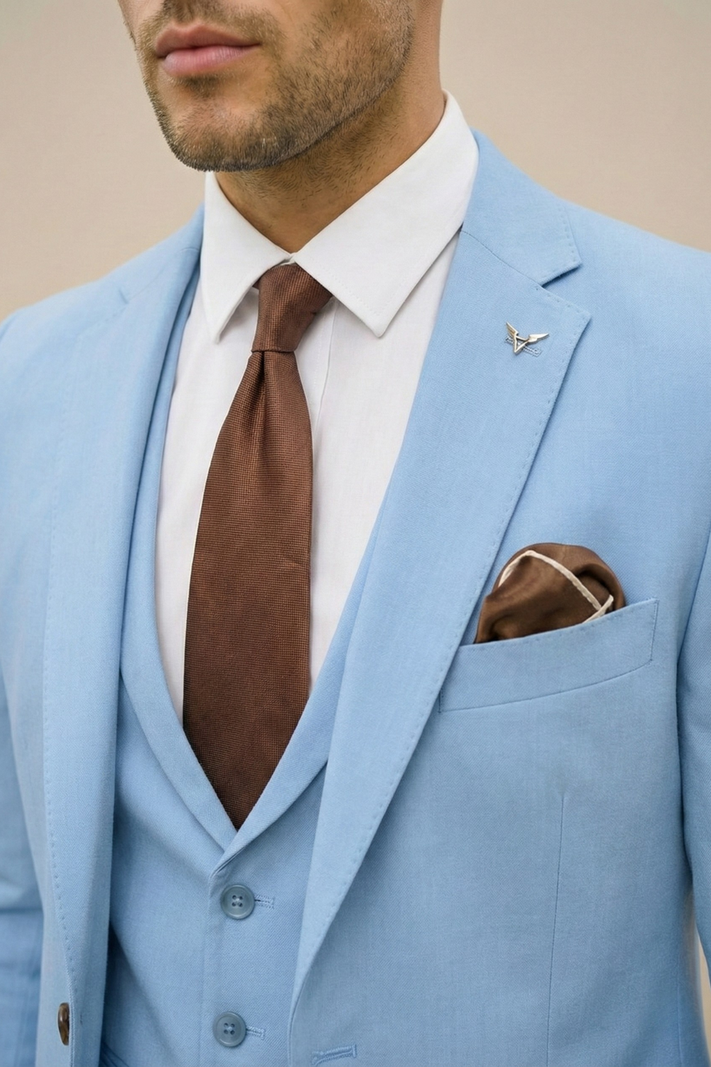 Tredelad slim fit kostym 3