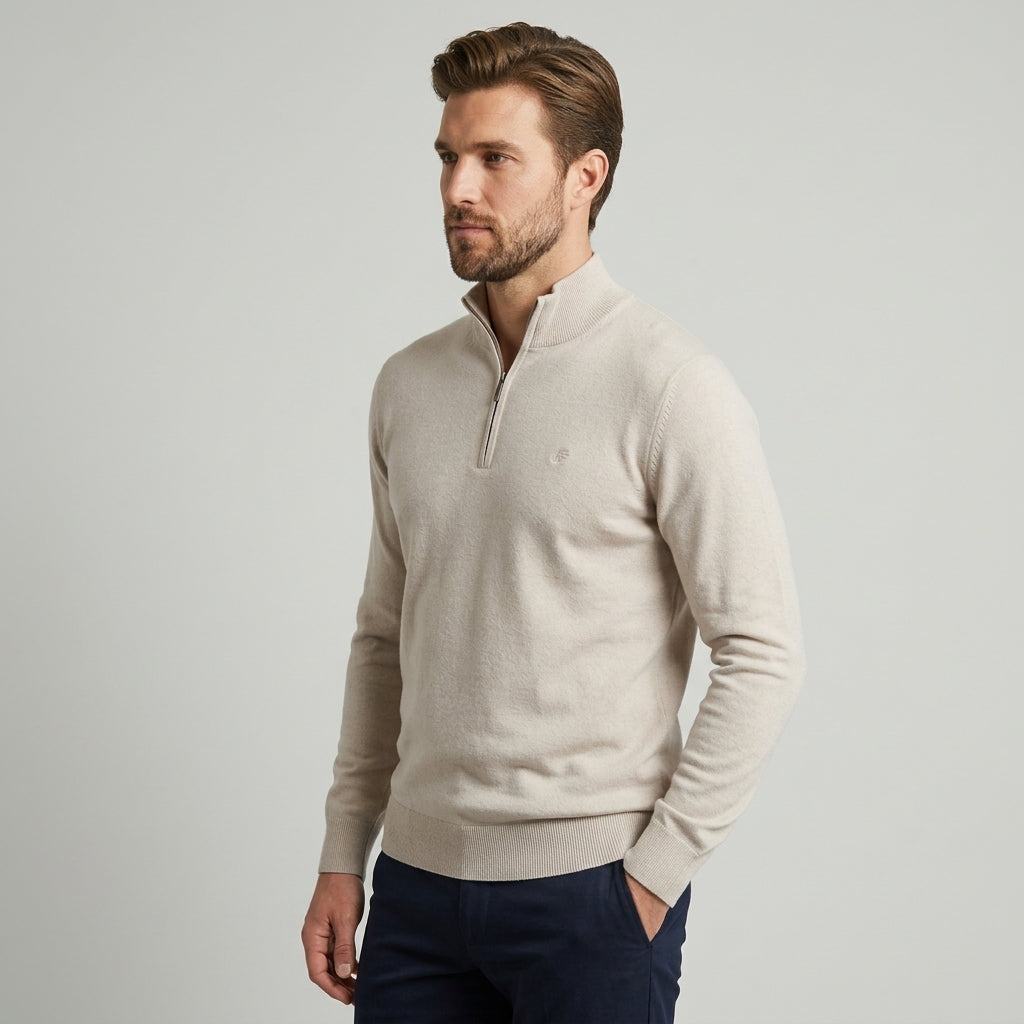 Elegant Half-Zip Tröja