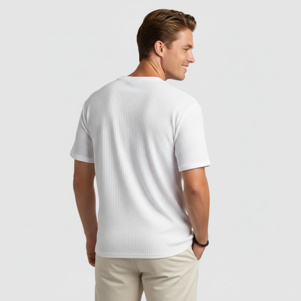 Tidlös t-shirt med subtil struktur