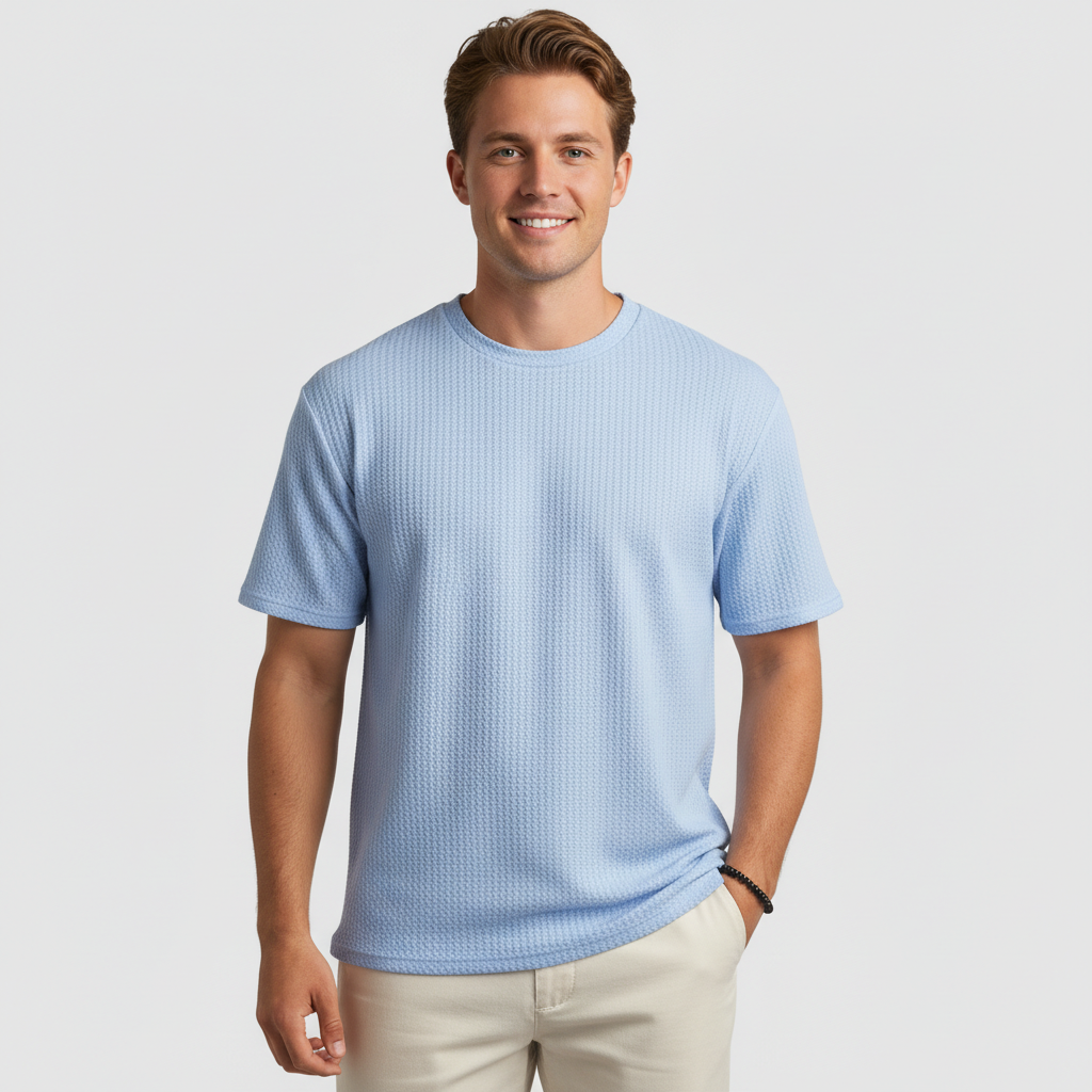 Tidlös t-shirt med subtil struktur