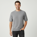 Finstickad t-shirt modern passform