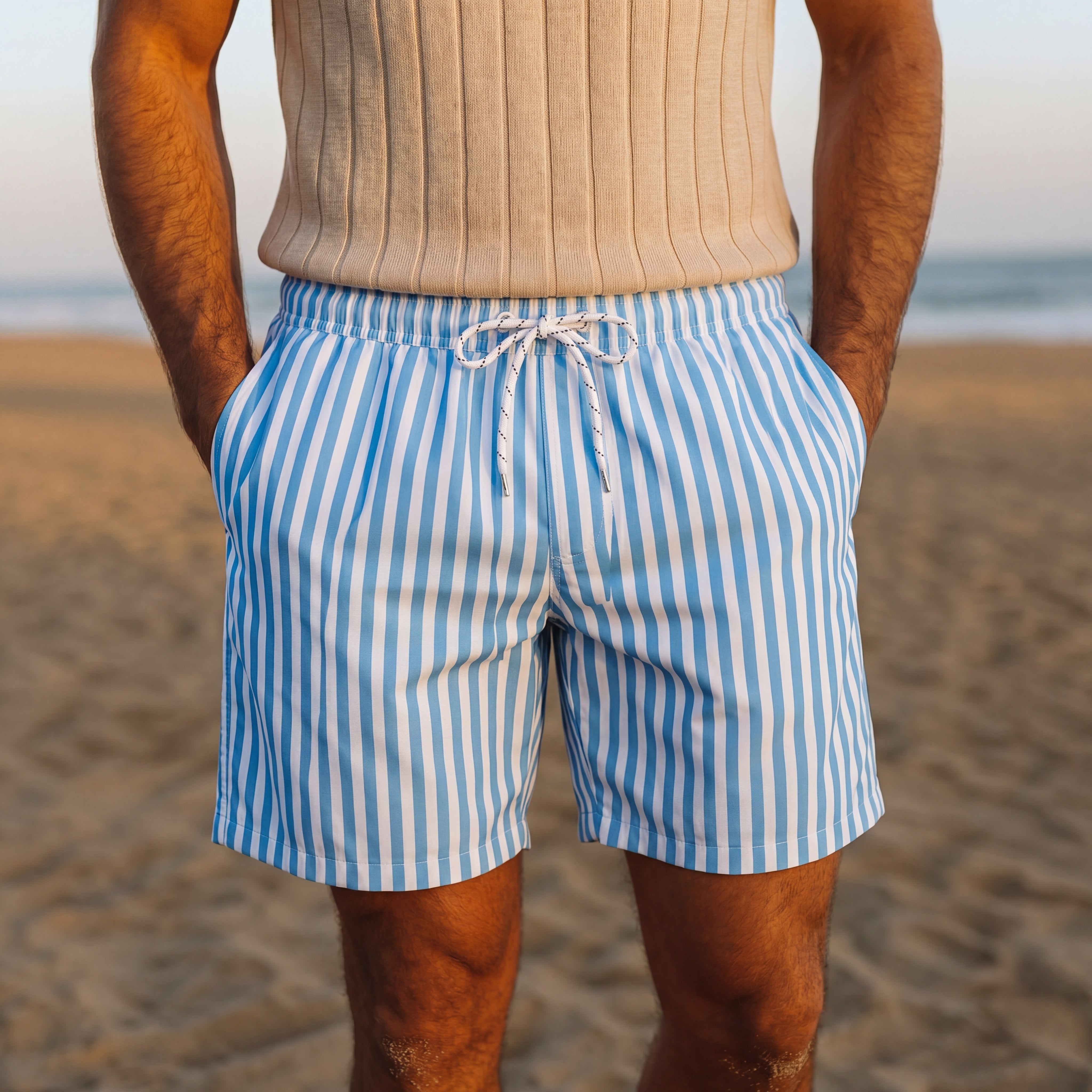 Lätta Randiga Shorts För Varmare Dagar