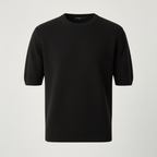 Finstickad t-shirt modern passform