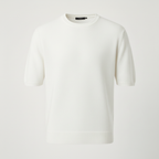 Finstickad t-shirt modern passform