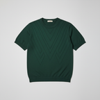 Stickad t-shirt med mönster
