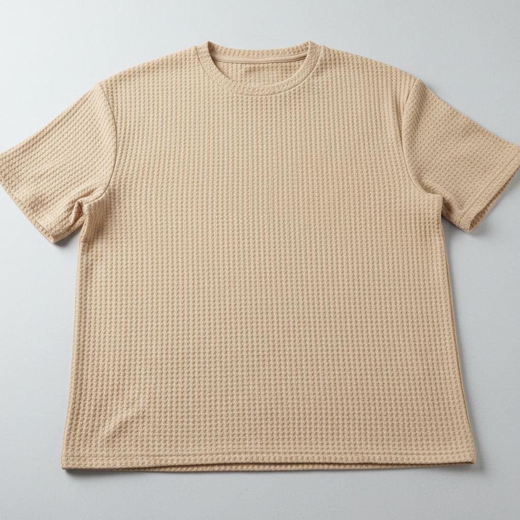 Tidlös t-shirt med subtil struktur