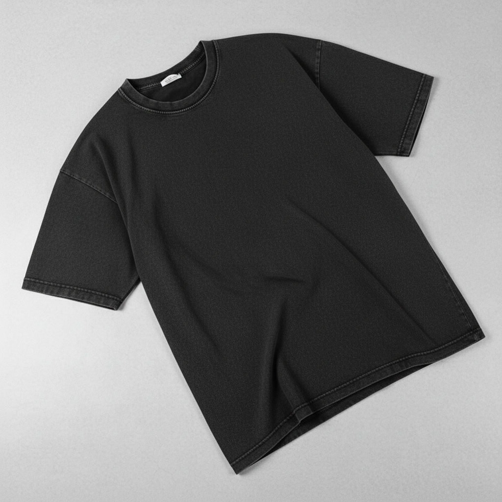 Vintage inspirerad t-shirt med struktur