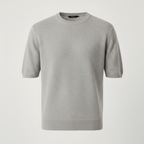 Finstickad t-shirt modern passform